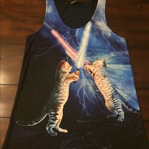 Cat Duel Graphic Tank